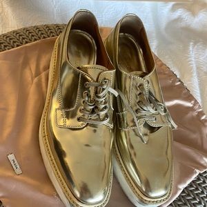Prada Metallic Platform Sneaker size 39
